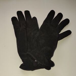 Women's Black Suede Gloves